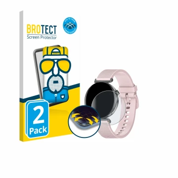 Parte frontal de un envase de producto con el logotipo de la marca BROTECT. Al lado se muestra el dispositivo Knauermann Pro 3