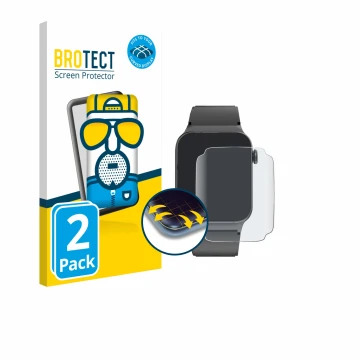 Parte frontal de un envase de producto con el logotipo de la marca BROTECT. Al lado se muestra el dispositivo STECEi T50S 1.85