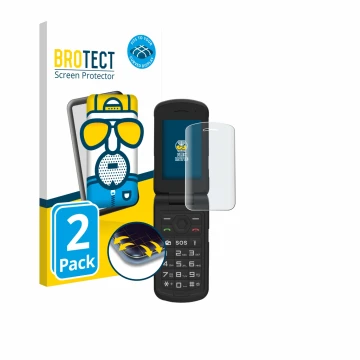 Parte frontal de un envase de producto con el logotipo de la marca BROTECT. Al lado se muestra el dispositivo AGM M10 con su p