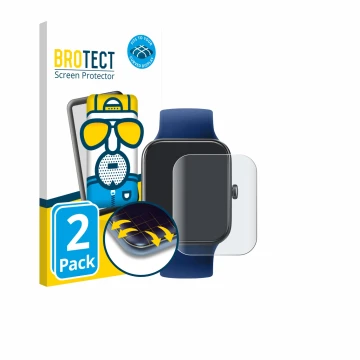 Parte frontal de un envase de producto con el logotipo de la marca BROTECT. Al lado se muestra el dispositivo Decathlon CW500 