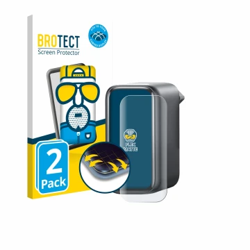 Parte frontal de un envase de producto con el logotipo de la marca BROTECT. Al lado se muestra el dispositivo Anker A2697 140W