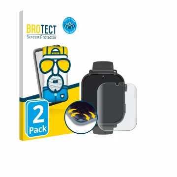 Parte frontal de un envase de producto con el logotipo de la marca BROTECT. Al lado se muestra el dispositivo Ucani A22 con su