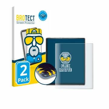 Parte frontal de un envase de producto con el logotipo de la marca BROTECT. Al lado se muestra el dispositivo Ikko MindOne Pro