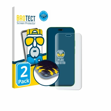 Parte frontal de un envase de producto con el logotipo de la marca BROTECT. Al lado se muestra el dispositivo Huawei Nova 15 U