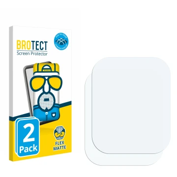 Parte frontal de un envase de producto con el logotipo de la marca BROTECT. Al lado está el protector de pantalla correspondie