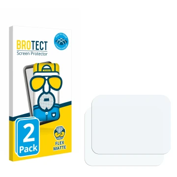 Parte frontal de un envase de producto con el logotipo de la marca BROTECT. Al lado está el protector de pantalla correspondie