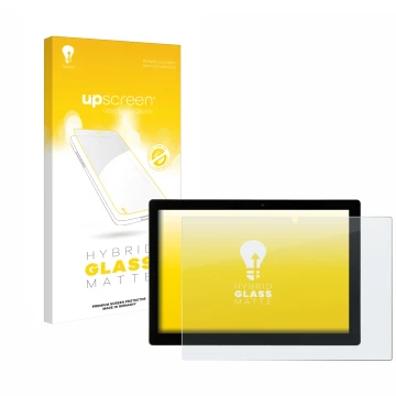 Parte frontal de un envase de producto con el logotipo de la marca upscreen. Al lado se muestra el dispositivo Hyrican Enwo Pa