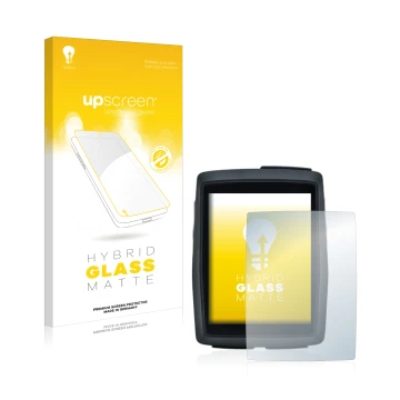 Parte frontal de un envase de producto con el logotipo de la marca upscreen. Al lado se muestra el dispositivo Sigma BC 14.0 W