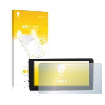 Parte frontal de un envase de producto con el logotipo de la marca upscreen. Al lado se muestra el dispositivo Audi A4 B9 2016