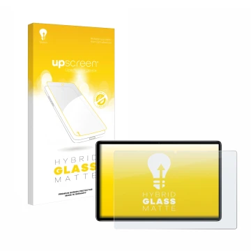 Parte frontal de un envase de producto con el logotipo de la marca upscreen. Al lado se muestra el dispositivo Blackview Oscal