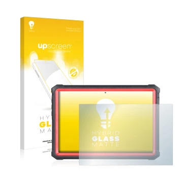 Parte frontal de un envase de producto con el logotipo de la marca upscreen. Al lado se muestra el dispositivo Launch X-431 PR