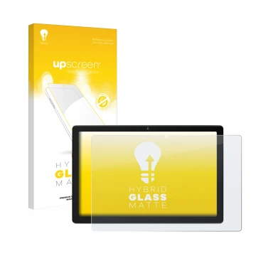 Parte frontal de un envase de producto con el logotipo de la marca upscreen. Al lado se muestra el dispositivo HotLight HLT100