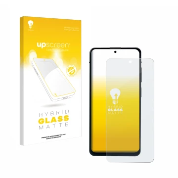 Parte frontal de un envase de producto con el logotipo de la marca upscreen. Al lado se muestra el dispositivo Murena 2 con su