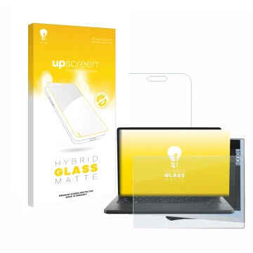 Parte frontal de un envase de producto con el logotipo de la marca upscreen. Al lado se muestra el dispositivo ASUS ROG Zephyr