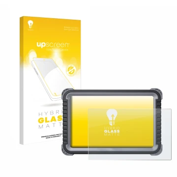 Parte frontal de un envase de producto con el logotipo de la marca upscreen. Al lado se muestra el dispositivo Topdon Phoenix 