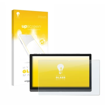 Parte frontal de un envase de producto con el logotipo de la marca upscreen. Al lado se muestra el dispositivo Mesawo MES-B1 1