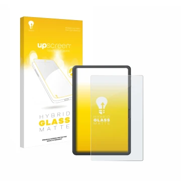 Parte frontal de un envase de producto con el logotipo de la marca upscreen. Al lado se muestra el dispositivo SGIN T12S 11.97