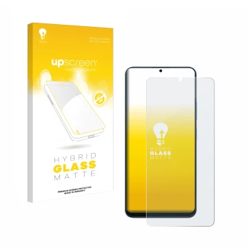 Parte frontal de un envase de producto con el logotipo de la marca upscreen. Al lado se muestra el dispositivo Oscal Modern 8 