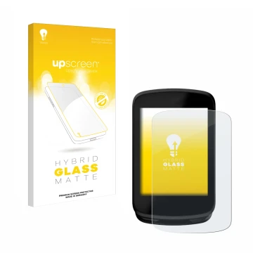 Parte frontal de un envase de producto con el logotipo de la marca upscreen. Al lado se muestra el dispositivo Magene C606 con