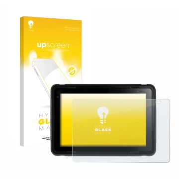 Parte frontal de un envase de producto con el logotipo de la marca upscreen. Al lado se muestra el dispositivo Texa Axone Voic