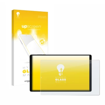 Parte frontal de un envase de producto con el logotipo de la marca upscreen. Al lado se muestra el dispositivo Pixpeak M820 10