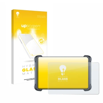 Parte frontal de un envase de producto con el logotipo de la marca upscreen. Al lado se muestra el dispositivo Thinkcar Thinks