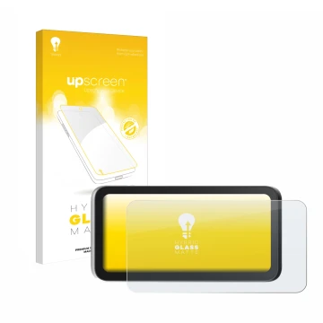 Parte frontal de un envase de producto con el logotipo de la marca upscreen. Al lado se muestra el dispositivo Einstar VEGA co