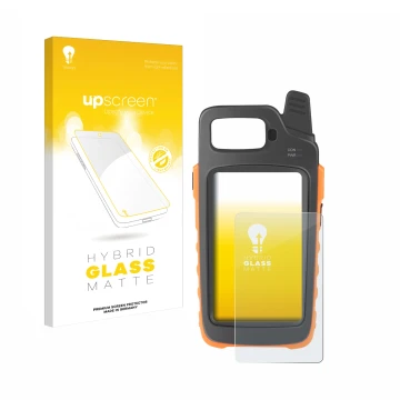 Parte frontal de un envase de producto con el logotipo de la marca upscreen. Al lado se muestra el dispositivo Xhorse Key Tool