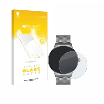 Parte frontal de un envase de producto con el logotipo de la marca upscreen. Al lado se muestra el dispositivo Pireware Slim S
