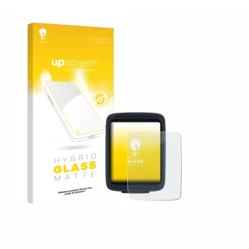 Parte frontal de un envase de producto con el logotipo de la marca upscreen. Al lado se muestra el dispositivo Sigma BC 10.0 W