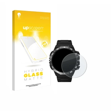 Parte frontal de un envase de producto con el logotipo de la marca upscreen. Al lado se muestra el dispositivo HOIFA S11 1.39