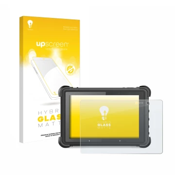 Parte frontal de un envase de producto con el logotipo de la marca upscreen. Al lado se muestra el dispositivo MSI ND52 con su