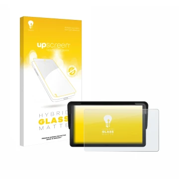 Parte frontal de un envase de producto con el logotipo de la marca upscreen. Al lado se muestra el dispositivo Carpuride V3 7