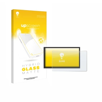 Parte frontal de un envase de producto con el logotipo de la marca upscreen. Al lado se muestra el dispositivo Leapmotor C10 2