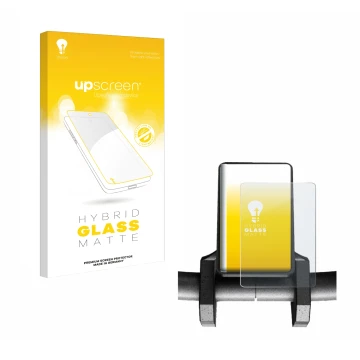 Parte frontal de un envase de producto con el logotipo de la marca upscreen. Al lado se muestra el dispositivo Joyor S10-S V2 