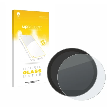 Parte frontal de un envase de producto con el logotipo de la marca upscreen. Al lado se muestra el dispositivo Mini Cooper S 2