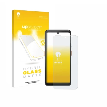 Parte frontal de un envase de producto con el logotipo de la marca upscreen. Al lado se muestra el dispositivo Summi L3 con su