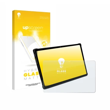 Parte frontal de un envase de producto con el logotipo de la marca upscreen. Al lado se muestra el dispositivo FASTWD X609 T18