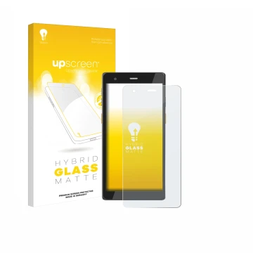 Parte frontal de un envase de producto con el logotipo de la marca upscreen. Al lado se muestra el dispositivo Scorpion 6X V2 