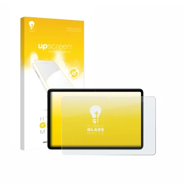 Parte frontal de un envase de producto con el logotipo de la marca upscreen. Al lado se muestra el dispositivo Xiaomi Redmi Pa