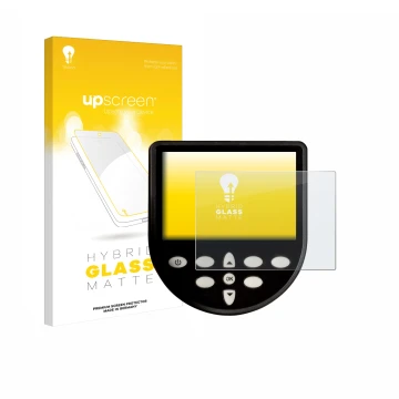 Parte frontal de un envase de producto con el logotipo de la marca upscreen. Al lado se muestra el dispositivo WaterRower Seri