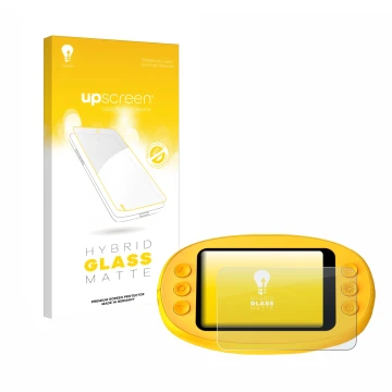 Parte frontal de un envase de producto con el logotipo de la marca upscreen. Al lado se muestra el dispositivo Ashfly inskam 3