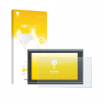 Parte frontal de un envase de producto con el logotipo de la marca upscreen. Al lado se muestra el dispositivo SmallRig Wirele