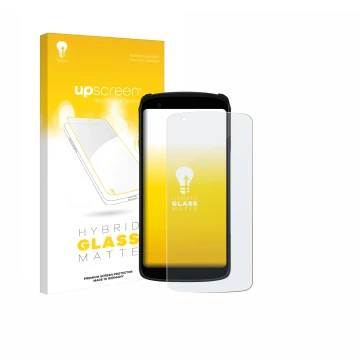 Parte frontal de un envase de producto con el logotipo de la marca upscreen. Al lado se muestra el dispositivo Zebra TC22R con