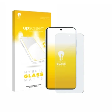 Parte frontal de un envase de producto con el logotipo de la marca upscreen. Al lado se muestra el dispositivo Oppo Find X8s 4