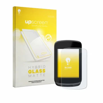 Parte frontal de un envase de producto con el logotipo de la marca upscreen. Al lado se muestra el dispositivo Magene C606 Pro