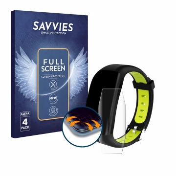 Parte frontal de un envase de producto con el logotipo de la marca Savvies. Al lado se muestra el dispositivo Tipmant B07X1H7W