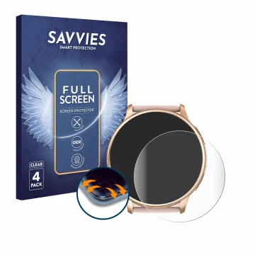 Parte frontal de un envase de producto con el logotipo de la marca Savvies. Al lado se muestra el dispositivo Ruxingx G35 1.32