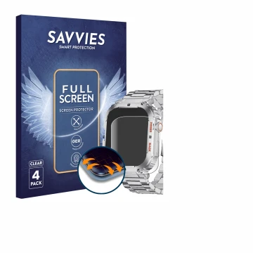 Parte frontal de un envase de producto con el logotipo de la marca Savvies. Al lado se muestra el dispositivo LIGE K-57 1.96