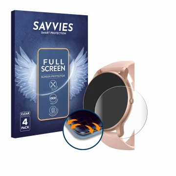 Parte frontal de un envase de producto con el logotipo de la marca Savvies. Al lado se muestra el dispositivo Parsonver SR1 1.